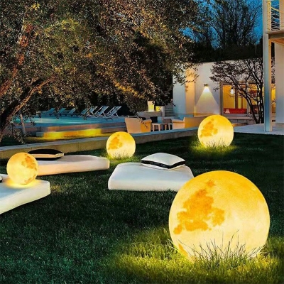 Modern Decorative Floor Lamp Outdoor Simple Moon Floor Lamp For Garden