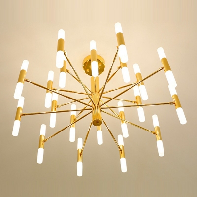 Modern Sputnik Chandelier Lamp Metal Chandelier Light for Living Room