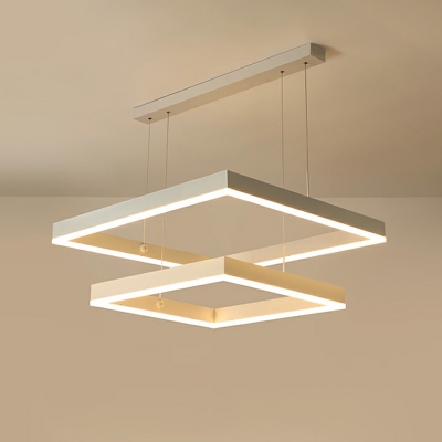 Multilayer Pendant Light Kit Modern Style Acrylic Hanging Ceiling Light for Living Room