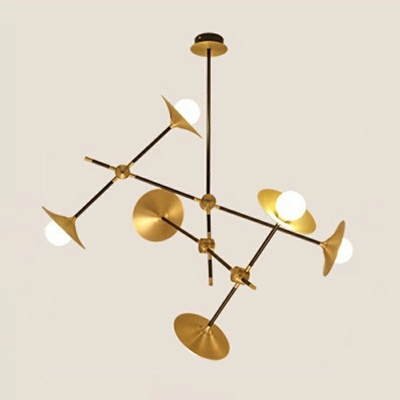 Postmodern Style Gold Chandelier Lamp Metal Chandelier Light