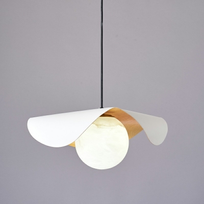 1-Light Down Lighting Post-Modern Style Dome Shape Metal Hanging Ceiling Lights