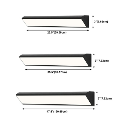 Aluminum Linear Shape Wall Sconce Lighting LED 3.1