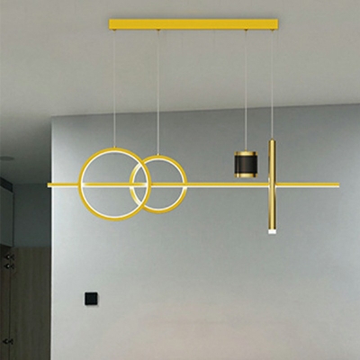 Contemporary Mdern Island Lighting Fixtures Minimalism Hanging Pendant Lights for Dinning Room