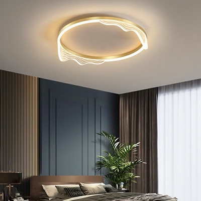 Modern Minimalist Ceiling Light  Nordic Style Acrylic Flushmount Light for Living Room and Bedroom Semi Flush Mount
