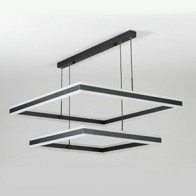 Multilayer Pendant Light Kit Modern Style Acrylic Hanging Light for Living Room