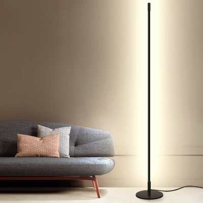 Simple LED Living Room Bedroom Vertical Line Floor Lamp Standing Lamps