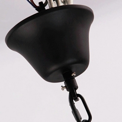 6-Light Pendant Lighting Industrial Style Round Shape Metal Ceiling Lights