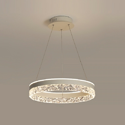 Modern Light Luxury Crystal Chandelier Minimalist LED Chandelier for Bedroom