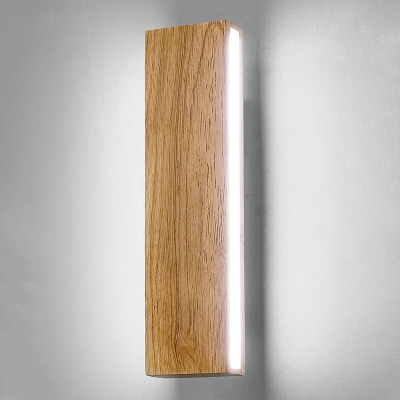 Modern Light Minimalism Lamp Wood Wall Sconce for Bedroom Bedside