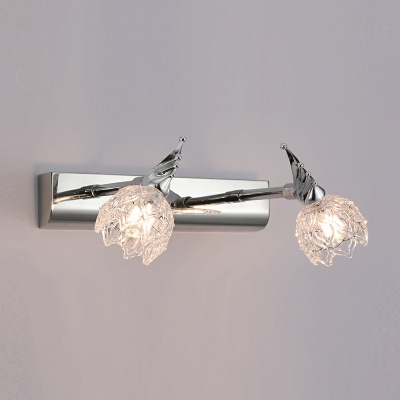 Modern Style Vanity Lamp Clear Glass Vanity Light for Bathroom