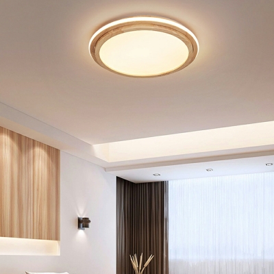 Round Flush Light Modern Style Acrylic Flush Mount Ceiling Light for Living Room