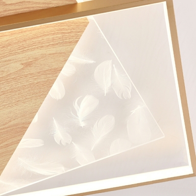 Square Flush Mount Ceiling Light Fixtures LED Minimalism Flush Ceiling Lights for Bedroom