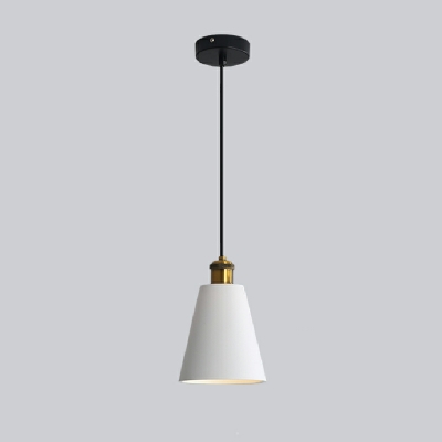 Vintage Style Coffee Shop Single Pendant Light with Resin Shade 4 Colors Available
