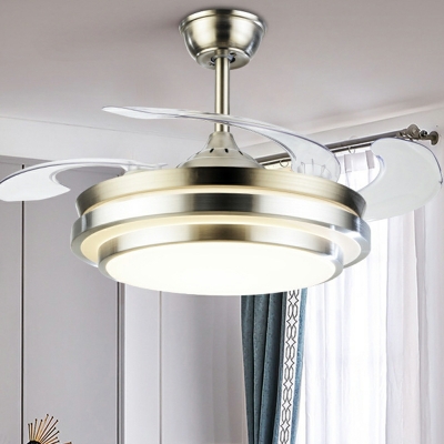 1-Light Hanging Lights Contemporary Style Fan Shape Metal Pendant Light Fixture