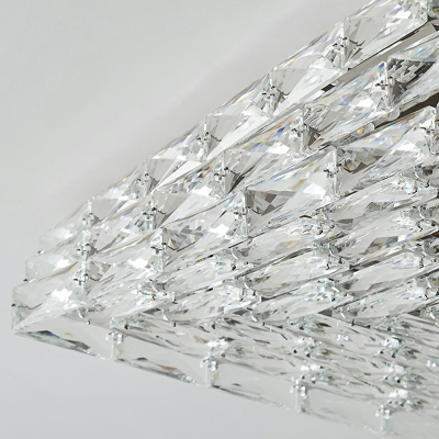 Contemporary Geometrical Flush Mount Ceiling Light K9 Crystal Led Ceiling Lights