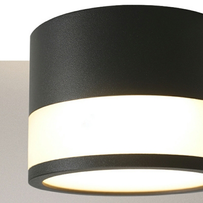 Cylinder Shape Flush Mount Lighting LED with Acrylic Shade Flush Mount Lamp