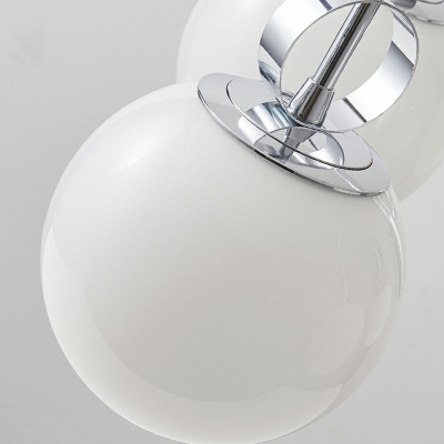 Globe Glass Industrial Chandelier Pendant Light Vintage Suspension Light for Living Room