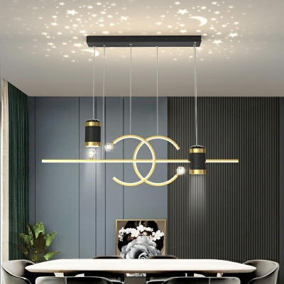 Macaron LED Hanging Island Lights Modern Minimalism Chandelier Lighting for Dinning Room
