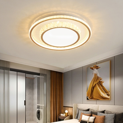 Acrylic Shade Flush Mount Ceiling Light Fixture 3.5