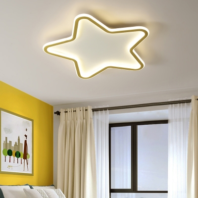 Contemporary Star Flush Mount Ceiling Light Fixture Acrylic Flush Ceiling Lights