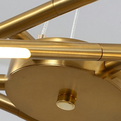 Linear Shape Chandelier Lighting Acrylic Shade LED Hanging Pendant Lights