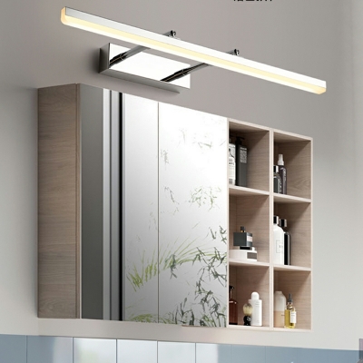 Modern Bronze Vanity Light LED Simple Adjustable Wall Mounted Mirror Front for Bathroom