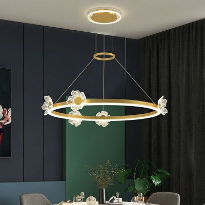 Modern Light Luxury Crystal Chandelier Nordic Minimalist LED Butterfly Chandelier