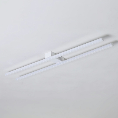 Modern Minimalist Strip Ceiling Light  Aluminum Flushmount Light for Living Room and Bedroom