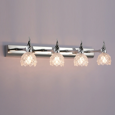 Modern Style Vanity Lamp Clear Glass Vanity Light for Bathroom