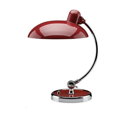 Stainless-Steel Table Lamp Sigle Bulb Metal Vintage Style Table Lighting