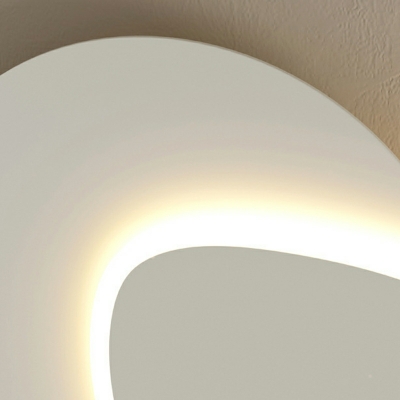 1-Light Wall Mounted Lamps Minimalism Style Geometric Shape Metal Sconce Lights