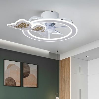 3-Light Semi Flush Light Fixtures Minimalism Style Geometric Shape Metal Ceiling Mounted Lights