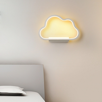 Cloud Shape Wall Light Fixture Aluminum LED Sconce Light Fixture