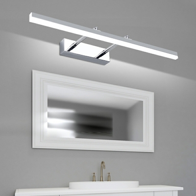 Contemporary Extenable 1-Light Vanity Strip Light  Linear Shape Metal Wall Mounted Lights