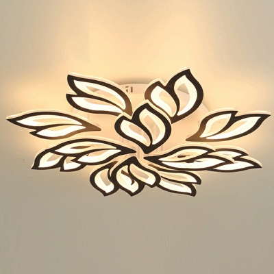 Flower-Shaped Flush Mount Lamp LED Sputnik Flush Mount Ceiling Light