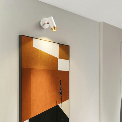 Geometric Shape Sconce Light Fixture 1-Light Metallic Wall Light Sconce