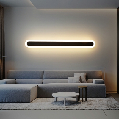 LED Linear Wall Mounted Light Fixture Minimalism Wall Sconce Lights for Bedroom