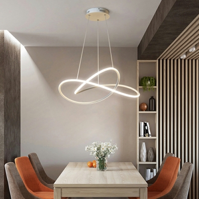 Linear Shape Chandelier Lighting LED Modern Suspended Lighting Fixture