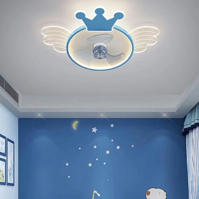 Modern Ceiling Fans Creative Cartoon Ceiling Lights for Kid's Room