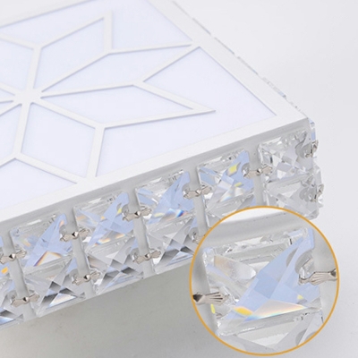 Modern Minimalist Ceiling Light Crystal Nordic Style  Flushmount Light with Hole 2-4'' Dia