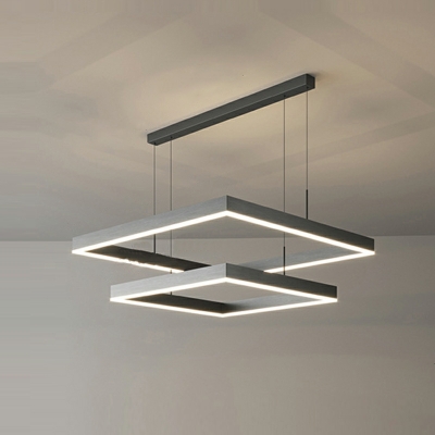 Multilayer Pendant Light Modern Style Acrylic Suspension Light for Living Room