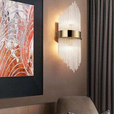 Post-Modern Minimalist Wall Lamp Light Luxury Crystal Wall Sconce for Bedroom Living Room