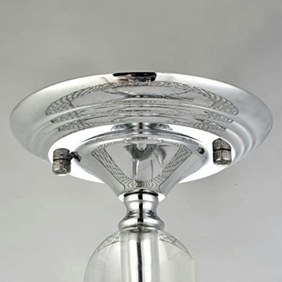 Silver Flush Mount Ceiling Light Fixture Crystal Flush Mount Lighting