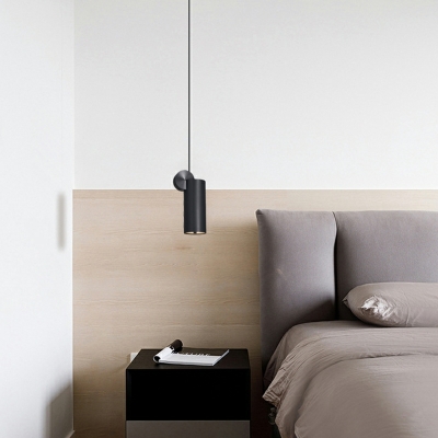 1-Light Hanging Ceiling Lights Minimalist Style Geometric Shape Metal Pendant Light Fixture