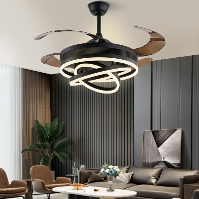 Modern Ceilings Fans Nordic Style Minimalism Chandelier Lighting Fixtures for Living Room