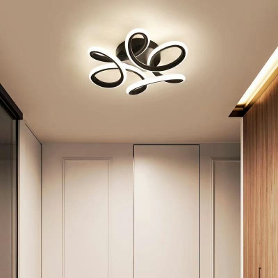 Modern Flush Lighting Metal with Acrylic Shade Led Flush Mount Ceiling Light Fixtures