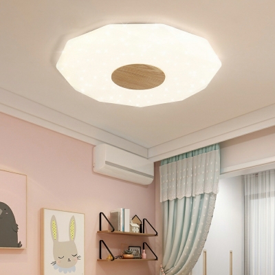Modern LED Flushmount Ceiling Lamp Nordic Style Ceiling Mounted Fixture for Kid's Room