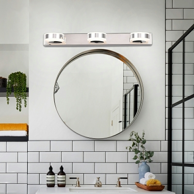 Modern Stainless Steel Vanity Wall Sconce Acrylic LED Vanity Lighting Fixtures for Bathroom