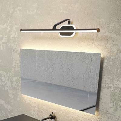 Nordic LED Vanity Light Minimalist Wall Mounted Mirror Front for Bathroom
