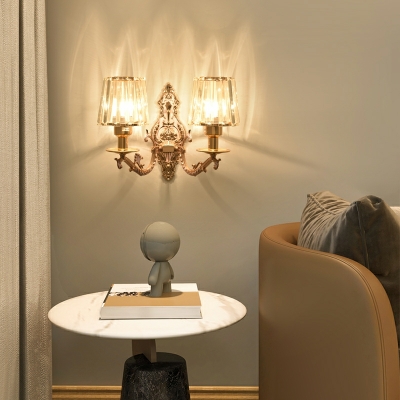 Post-Modern Minimalist Wall Lamp Light Luxury Crystal Wall Sconce for Bedroom